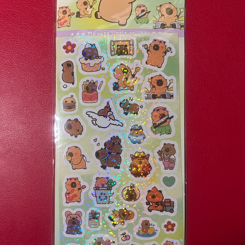 Capybara Sticker Sheet